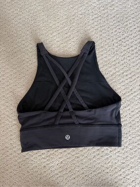 lululemon athletica Black Cross-Back Sports Bra